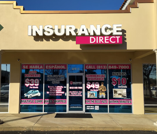 Insurance Direct - Tampa, FL office front