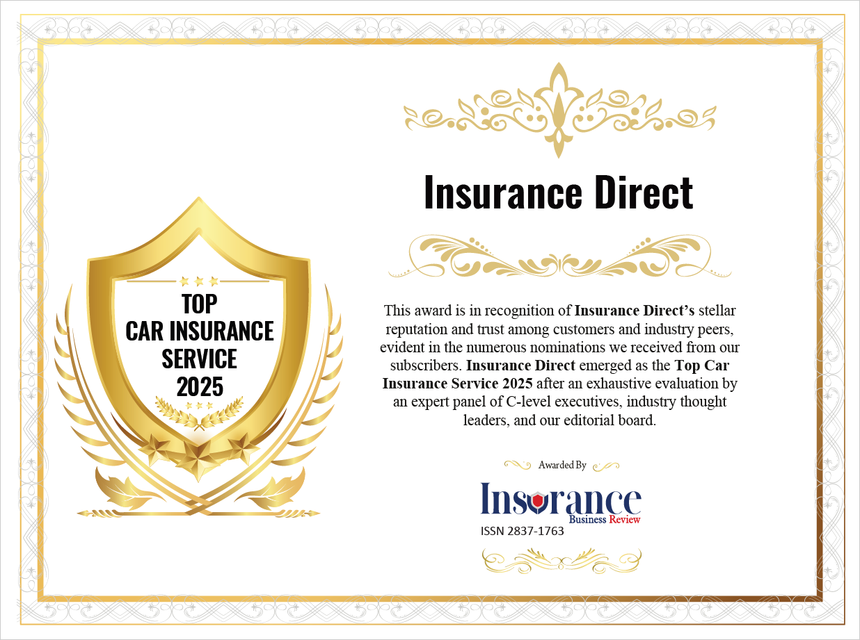 Insurance Direct - Award Certificate by Insurance Business Review